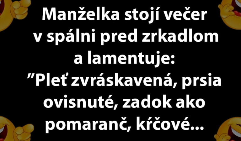 Žena pred zrkadlom lamentuje nad svojou postavou…(TOPVTIP)